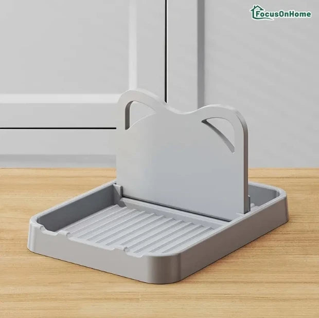 Support multifonction pliable pour couvercles de casseroles et de poêles